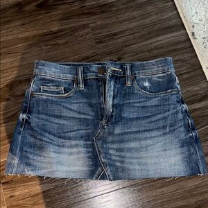 Blank NYC Blue Denim Mini Skirt